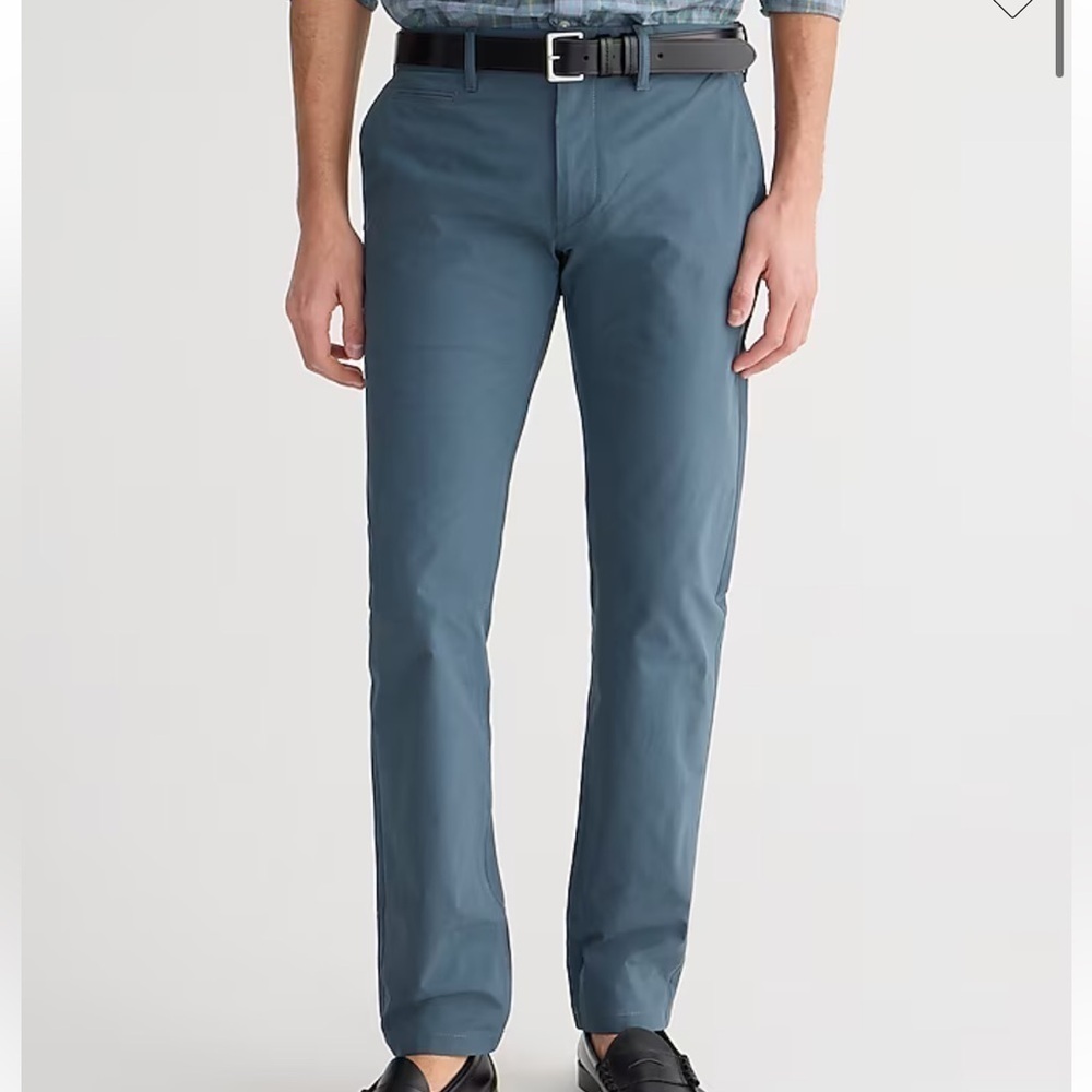 J crew charcoal steel 484 Slim-fit tech pant